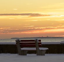 Sitting on the bench
