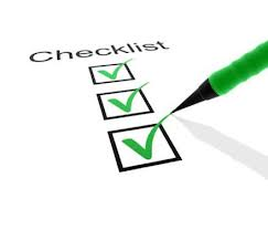 Sales checklists