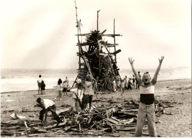 Bonfire in the 50s